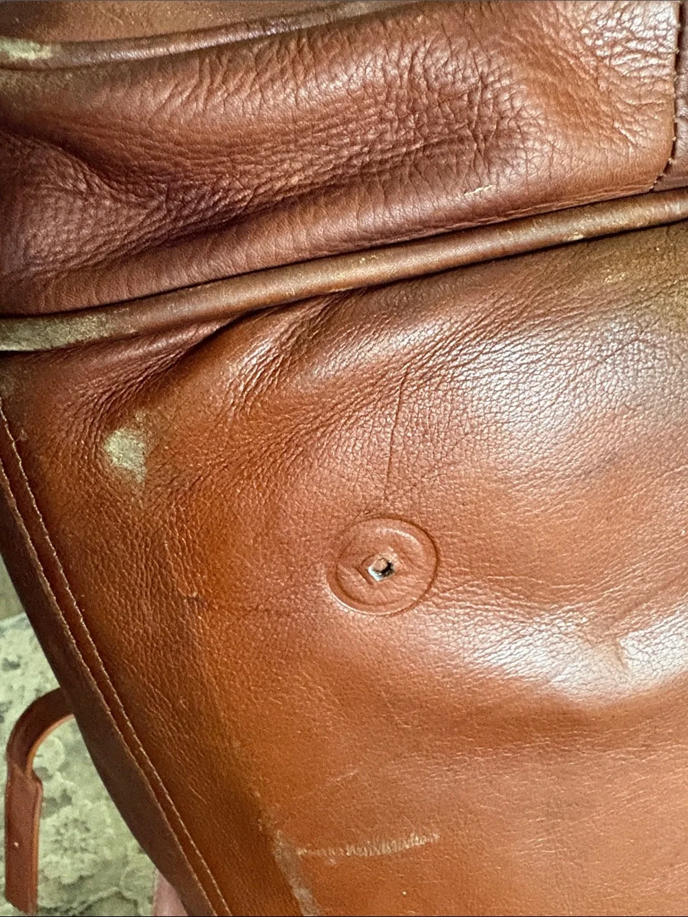 Leather Weekender Duffel Bag - Brown